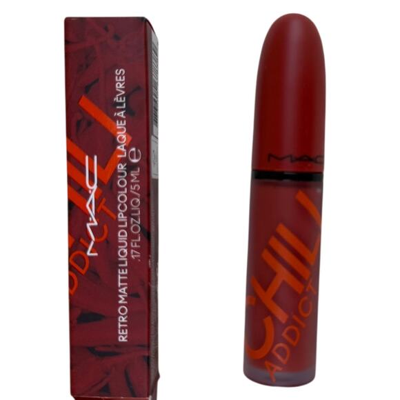 MAC Cosmetics Limited Edition Retro Matte Liquid Lipcolour 135 Chili Addict  New - Picture 1 of 6